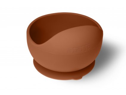 Silikonová Miska pro děti Cihlově hnědá