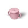 MULTIFUNKČNÍ SILIKONOVÝ HRNEK 3V1 Růžový  - trénovací hrnek