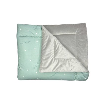 Přikrývka nejen pro miminka Velvet Aqua Basic