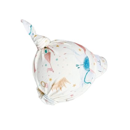 Bavlněný dětský šátek s kšiltem 6-18m. Princezna White