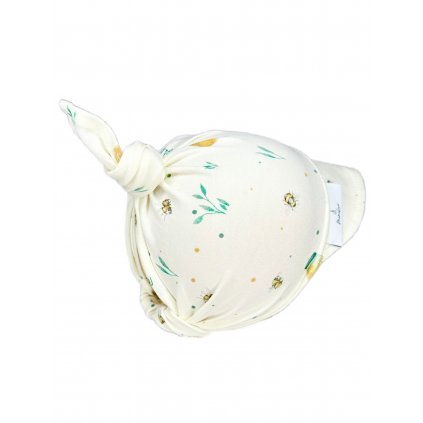 Bavlněný dětský šátek s kšiltem 6-18m. Med