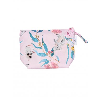 Velká nepromokavá taštička Mimilove Australian Summer Pink 32x25 cm