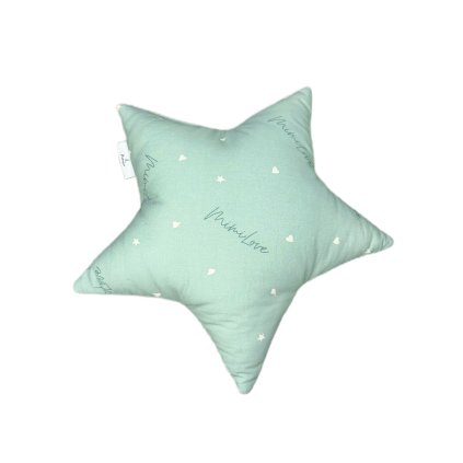 Dekorační polštářek tvar Hvězda/Aqua Basic