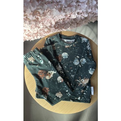 Dlouhé pyžamko vel. 2-4 let Oceán Blue