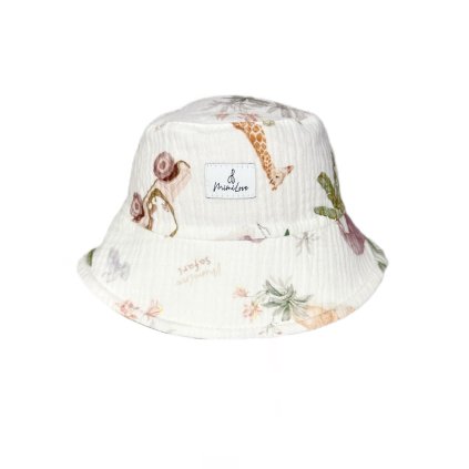 MUŠELÍNOVÝ klobouček vel. 4-6 let Safari