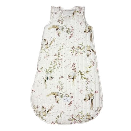 CELOZEPÍNACÍ spací pytel pro děti od 04-18m. Golden Birds Rose
