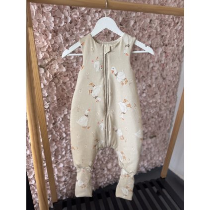 Spací pytel s nohavicemi od 3-5 let Husičky Béžové