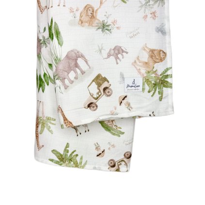 Mušelínová plenka 100x100 cm Safari OUTLET