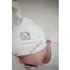 Kojenecká čepička srdíčko 3-6m. Balóny White