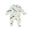Kojenecký bavlněný overal 3-9 měsíců Vláčky White