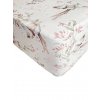 Bavlněné prostěradlo do dětské postýlky 70x140 cm Golden Birds Rose