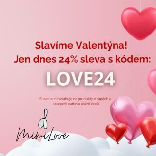 ❤️❤️I my slavíme Valentýna! A protože vás máme rádi, chceme vás obdarovat. V sobotu 14.2. sleva 24% na celý nákup (kromě...