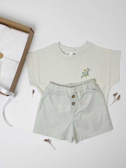 Dárkový set OLIVE (triko + kraťasy)