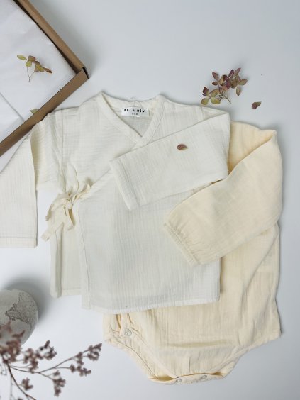 Dárkový set CREAM (body + košile)