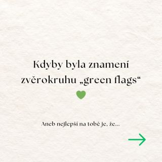 A co red flags? 🚩 Mají podle vás nějaká znamení vyloženě red flag, na který si dáváte pozor? 🫣 Dejte mi vědět do komentáře...