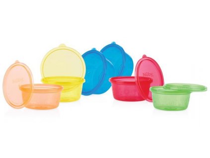 NUBY Miska na desiatu s viečkom, 300 ml, 6m+ (6 ks)