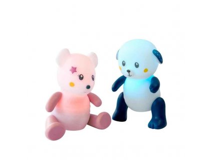 PABOBO LED svietiaca hračka Lumilove Rainbow Psík Timoleo Blue
