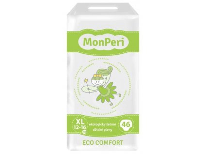 MONPERI  Eco Comfort Plienky jednorazové XL (12-16 kg) 46 ks