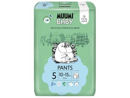 MUUMI  Baby Pants 5 Maxi+ 10-15 kg (38 ks), nohavičkové eko plienky