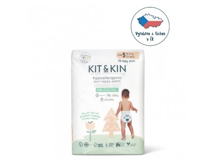 KIT & KIN  Nohavičky plienkové jednorazové eko 5 (12-17 kg) 20 ks