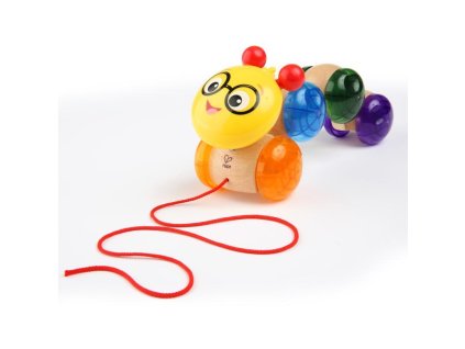 BABY EINSTEIN Hračka drevená ťahacia Inch Along Cal HAPE 12m+