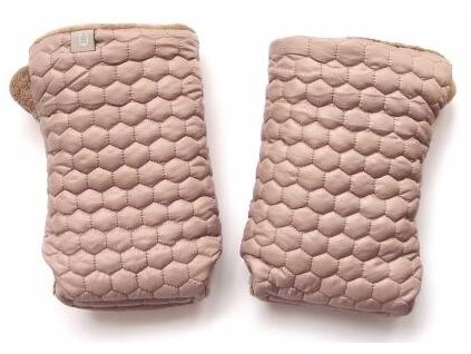Pinkie rukavice na kočík Taupe Comb