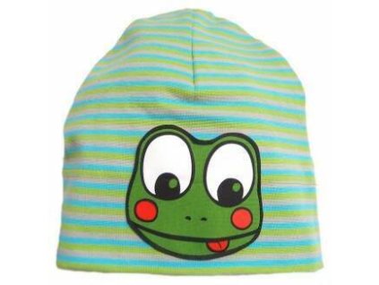 Pinkie detská čiapka  Pinkie Green/Turquoise Frog