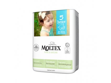 MOLTEX  Pure&Nature Plienky jednorazové 5 Junior (11-16 kg) 25 ks