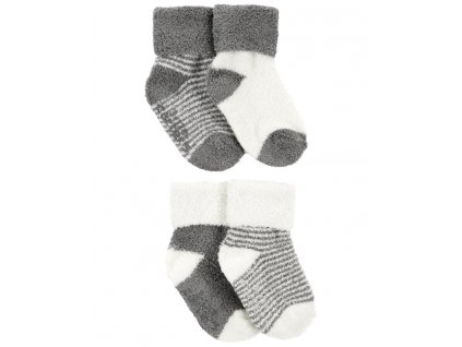 CARTERS CARTER'S Ponožky Stripes Grey neutrál LBB 4ks