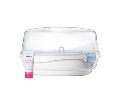 PHILIPS AVENT Sterilizátor parný do mikrovlnky + Krém na bradavky 30 ml