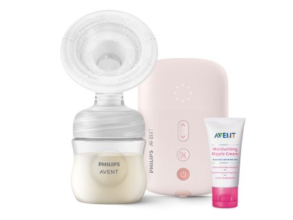 PHILIPS AVENT Odsávačka mat. ml. elektronická Single SCF395/11 + Krém na bradavky 30 ml