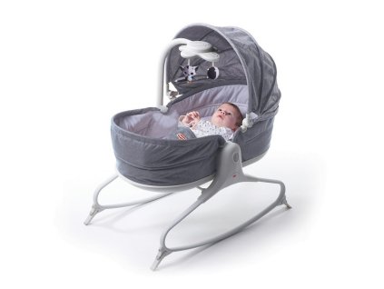 TINY LOVE Lehátko kolíska so strieškou 3v1 Heather Grey, 0m+, do 9 kg