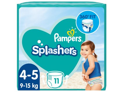 PAMPERS  Nohavičky plienkové do vody Splashers vel.4 (11 ks) 9-15 kg