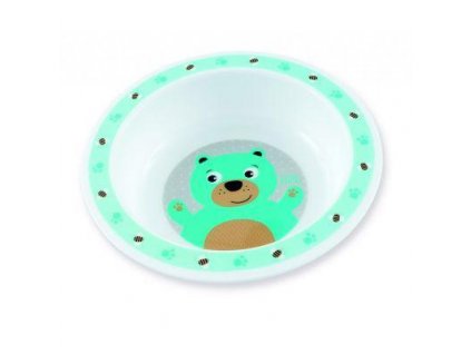 CANPOL Miska plastová CUTE ANIMALS 270ml - medvedík