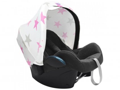 strieska na autosedacku dooky pink star