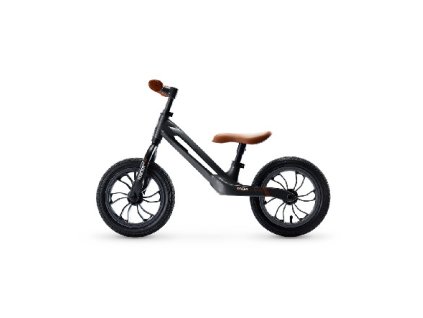 QPLAY Odrážadlo Racer air (Titanium) Black/ Brown, vek 3 - 6 rokov, do 30 kg