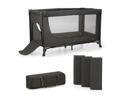 KINDERKRAFT Postieľka cestovná Joy Light grey