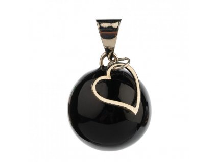 BABYLONIA  BOLA Black with heart charm