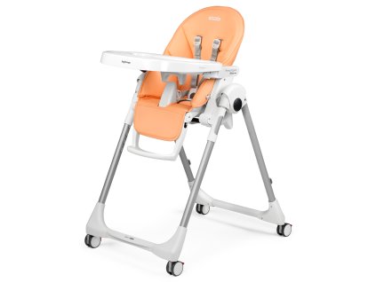 Jedálenská stolička Prima Pappa Follow Me Peach 2025 Peg Pérego + hrazda (Darček Hrazda na hranie, Variant Peach)