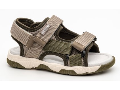 PABLO khaki chlapec sandale protetika