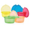 NUBY Miska na desiatu s viečkom, 300 ml, 6m+ (6 ks)