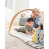 SKIP HOP Deka na hranie s drevenou hrazdičkou Discoverosity Montessori 0m+