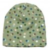 ENIE BABY  Čiapka detská Dots olive 12-16m