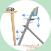 KINDERKRAFT SELECT Set jedálenská stolička Livy Olive Green + lehátko Calmee, Premium