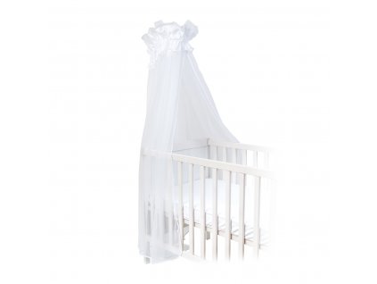 miminu nebesa baldachýn nad postýlku pro miminko bavlna bílá moskytiéra