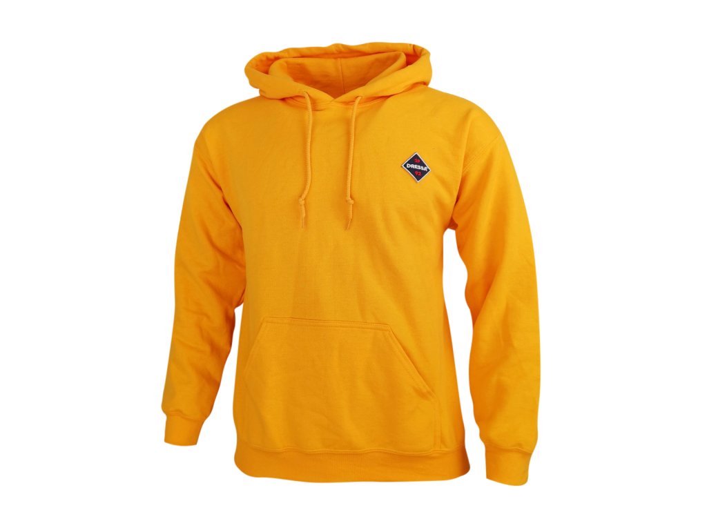 Dressa Vintage kenguruzsebes pamut kapucnis pulóver - gold (Méret XXL, Szín Gold)