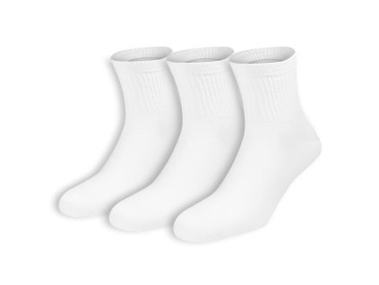 Dressa biciklis pamut zokni - 3 pár (Méret 35-38, Szín Fekete)