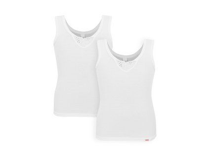 Dressa lányka görög vállas trikó 462 - 2db (Méret 6 - XL, Szín Fehér)