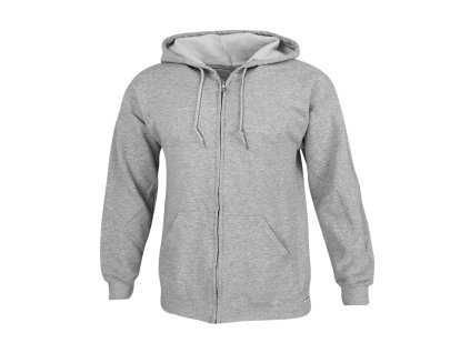 Dressa Basic nagyméretű cipzáros pamut kapucnis pulóver (Méret 5XL, Szín Royal (Királykék))