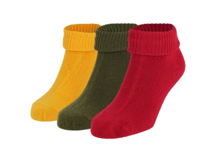Dressa Warm színes bokacsizma zokni - 3 pár (Méret Egy méretes, Szín Színszorti)